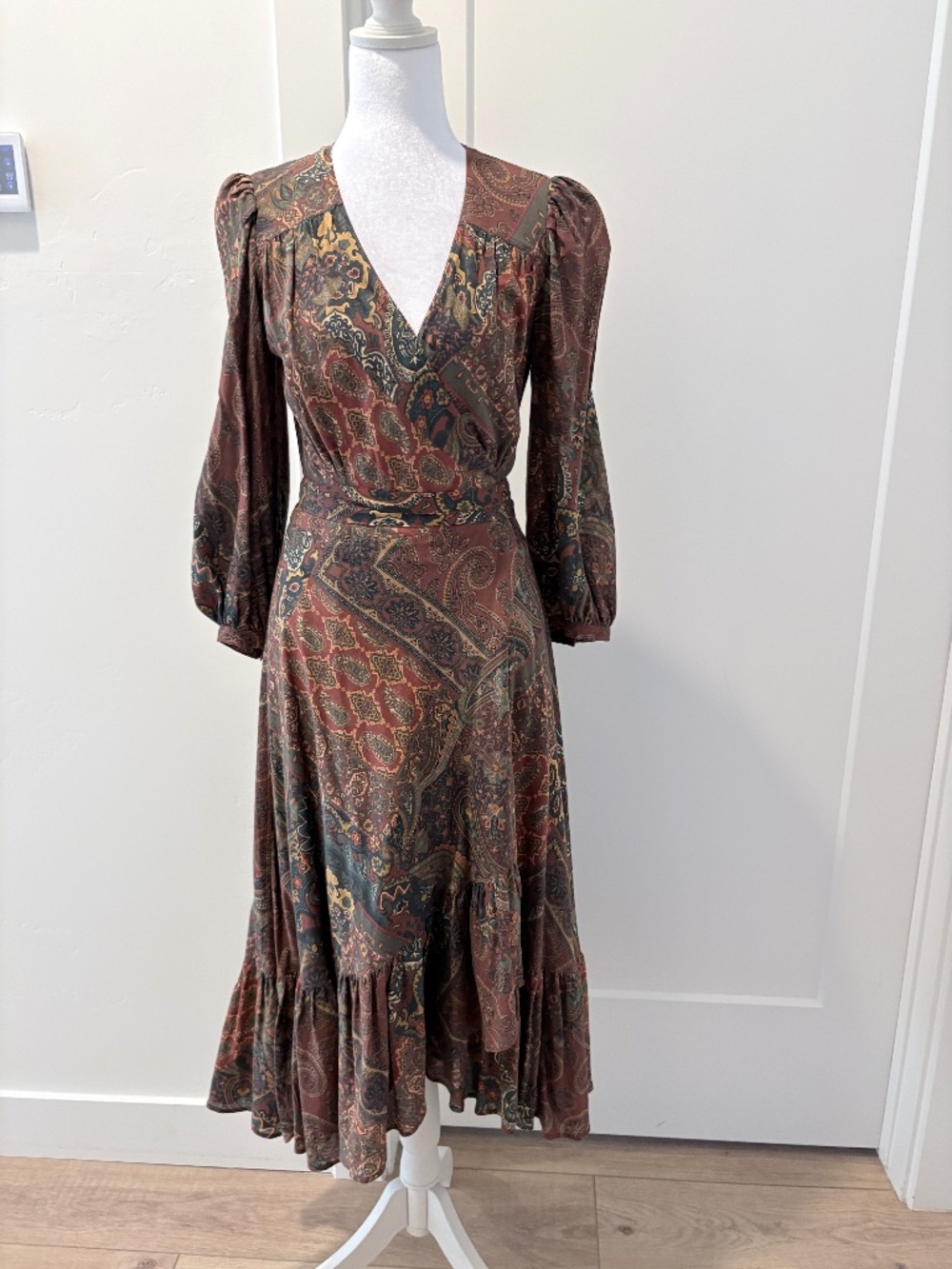Ralph Lauren Paisley Wrap-Around Dress